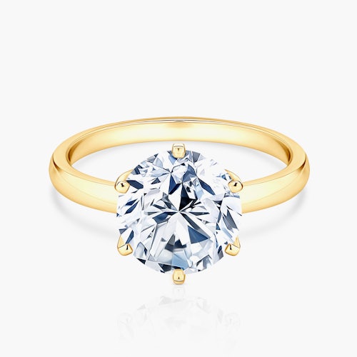 Pierścionek zaręczynowy SAVICKI: złoty, diament